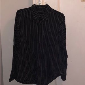 Sean John Black Striped Button Down Original-Fit